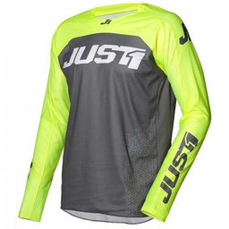 [J1C031] JERSEY (BUZO) MOTOCROSS JUST1 J-FORCE TERRA DARK GRAY/FLUO YELLOW S