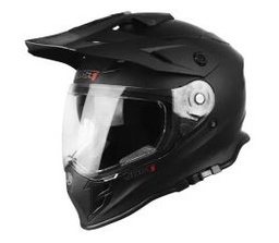 [J34FBL-L] CASCO JUST1 J34 ADVENTURE CROSS SOLID MATT BLACK L