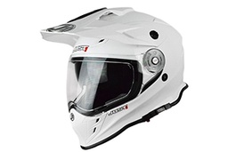 [J34WPL-L] CASCO JUST1 J34 ADVENTURE CROSS SOLID WHITE GLOSS L