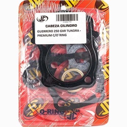 [JJC132] JUNTA TAPA DE CILINDRO GUERRERO 250GXR TUNDRA PREMIUM C/ORING JC (21545P/O)