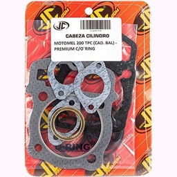 [JJC162] JUNTA TAPA DE CILINDRO MOTOMEL TPC (CAD. BAL.) 200 PREMIUM C/ORING JC (21354P/O)