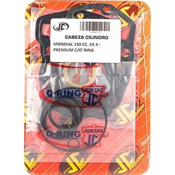 [JJC174] JUNTA TAPA DE CILINDRO MONDIAL 150EX K PREMIUM C/ORING JC (21460P/O)
