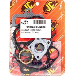 [JJC190] JUNTA TAPA DE CILINDRO ZANELLA 150 RX BALANC. PREMIUM C/ORING JC (21193P/O)