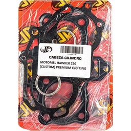 [JJC194] JUNTA TAPA DE CILINDRO MOTOMEL HAWKER 250 (CUSTOM) PREMIUM C/ORING JC (21209P/O)