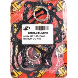 [JJC197] JUNTA TAPA DE CILINDRO GILERA 275 YL (CUSTOM) PREMIUM C/ORING JC (21260P/O)