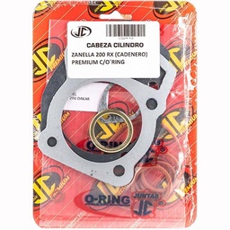 [JJC200] JUNTA TAPA DE CILINDRO ZANELLA 200 RX (CAD) PREMIUM C/ORING JC (21279P/O)