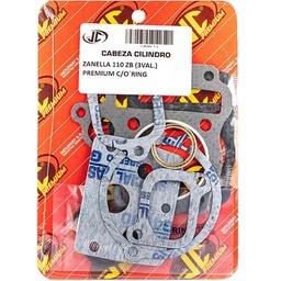 [JJC208] JUNTA TAPA DE CILINDRO ZANELLA 110 ZB 3V PREMIUM C/ORING JC (06483P/O)