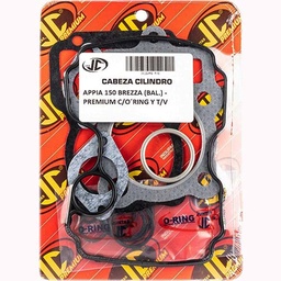[JJC220] JUNTA TAPA DE CILINDRO APPIA 150 BREZZA (BAL) PREM. C/ORING JC (21095P/O)