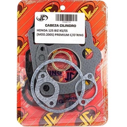 [JJC224] JUNTA TAPA DE CILINDRO HONDA 125 BIZ KS/ES M.2005 PREMIUM C/ORING JC (21119P/O)