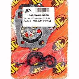[JJC229] JUNTA TAPA DE CILINDRO GILERA 110 SMASH C.75 DIAM 54 PREM. C/ORING JC (06369P/O)