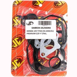 [JJC232] JUNTA TAPA DE CILINDRO HONDA 125 TITAN M.200/01 PREM. C/O Y T/VAL JC (06284P/O)