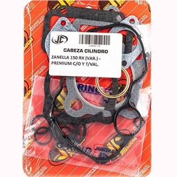 [JJC248] JUNTA TAPA DE CILINDRO ZANELLA 150 RX (VAR) PREM. C/O Y T/VAL JC (06464P/O)