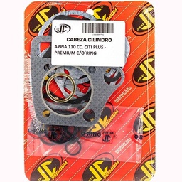 [JJC250] JUNTA TAPA DE CILINDRO APPIA 110 CITI PLUS PREMIUM C/ORING JC (06480P/O)