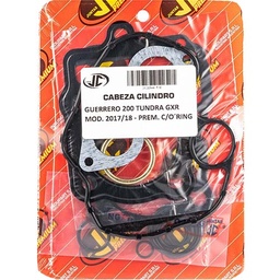 [JJC254] JUNTA TAPA DE CILINDRO GUERRERO 200 TUNDRA GXR M.2017/18 PREMIUM C/ORING JC (21544P/O)