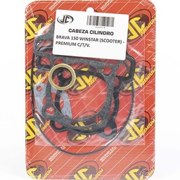 [JJC304] JUNTA TAPA DE CILINDRO BRAVA 150WINSTAR (SCOOTER) PREMIUM C/T/V. JC (21074P)