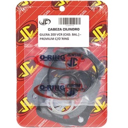 [JJC320] JUNTA TAPA DE CILINDRO GILERA 200 VCR (CAD. BAL.) PREMIUM C/O`RING JC (21336P/O)