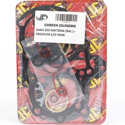 [JJC368] JUNTA TAPA DE CILINDRO JAWA 350 DAYTONA (CON BALANCEADOR) PREMIUM JC (21404P/O)