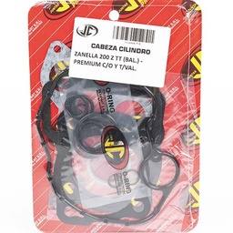 [JJC411] JUNTA TAPA DE CILINDRO ZANELLA 200Z TT (BAL) PREM. C/O Y T/VAL. JC (21046P/O)