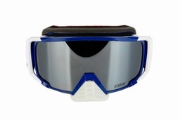 [M15704] ANTIPARRA ESPEJADA MAX PRO RACE AZUL/BLANCO (C/FUNDA)