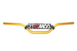 [MDA070] MANUBRIO 8022 ALUM. UNIVERSAL C/PAD HONDA TORNADO BAJO ORO MDA