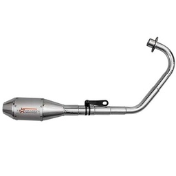 [PAO019] ESCAPE MOTO RX 150 ST2 SILEN ALUMINIO GRIS RACING/COMP PAOLUCCI (EM150RX23-C+200GR)