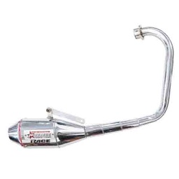 [PAO026] ESCAPE MOTO HONDA XR 150 ST2 CROMO DEPORTIVO POR ABAJO PAOLUCCI (EM150XR22-DDOWN)