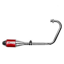 [PAO078] (revision) ESCAPE MOTO ZANELLA RX 150 CROMO ROJO DEPORTIVO PAOLUCCI (EM150RX-22-D)