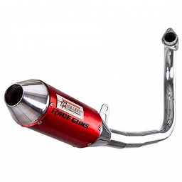[PAO084] ESCAPE MOTO HONDA 250 TWISTER +290 ST2 CROMO ROJO SILEN ALUM RACING/COMP PAOLUCCI (EM250TW-23-C+290RO)