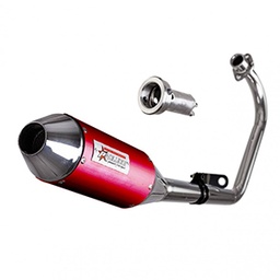 [PAO101] ESCAPE MOTO ZANELLA RX 150CC ST3 STYLE ROJO (VARILLERO) PAOLUCCI (EM150RX33-SRO)