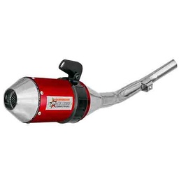 [PAO105] ESCAPE MOTO YAMAHA XTZ 125CC POR ARRIBA ST2 STYLE ROJO PAOLUCCI (EM125XTZ23-SUPRO)