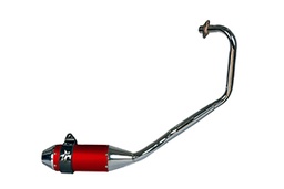 [PAO128] ESCAPE MOTO HONDA CB 125F ST3 ALUMINIO ROJO PAOLUCCI (EM125HCBF33-SRO)