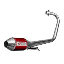 [PAO131] ESCAPE MOTO HONDA CG TITAN 150CC (LIBRE+200) ST2 STYLE ROJO PAOLUCCI (EM150CG23-C+200RO)