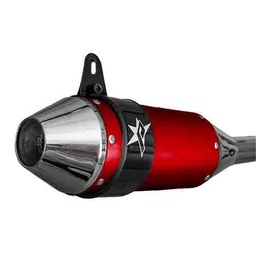 [PAO139] ESCAPE MOTO HONDA XR 150CC POR ARRIBA ST2 STYLE ROJO PAOLUCCI (EM150XR23-SUPRO)