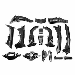 [PVC049] KIT CARENADO YAMAHA CRYPTON 105CC NEGRO 16 PZAS. PLASTICA VC (1104)