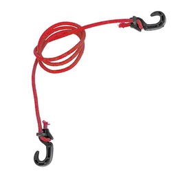 [PVC067] TENSOR ELASTICO /ZUNCHO /LINGA DE 1,50 MTS. ROJO C/GANCHOS PLAST. REG. PLASTICA VC (845)