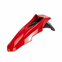 [PVC207] GUARDABARRO DELANTERO SUPERMOTO COMPLETO (2 PARTES) COLORES ROJO/NEGRO PLASTICA VC (722R)