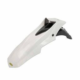 [PVC208] GUARDABARRO DELANTERO SUPERMOTO COMPLETO (2 PARTES) COLORES BLANCO/NEGRO PLASTICA VC (722B)