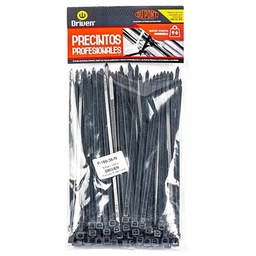 [VEC031] PRECINTO BOLSA X 100UN. 150MMX3,6MM NEGRO DRIVEN (P-150-36-N)