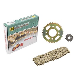 [W01193] KIT TRANSMISION ZANELLA RX150/CE150/RD150/CG125 38T/15T C/CAD. DOR. STD