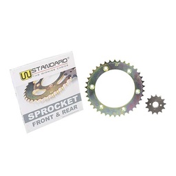 [W06201] CORONA Y PIÑON HONDA XR 250 TORNADO DORADA STD