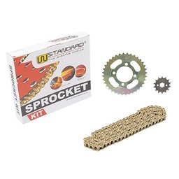 [W25195] KIT TRANSMISION GILERA SMASH/HONDA WAVE (36/14) 428H-108L C/CAD. DOR. STD