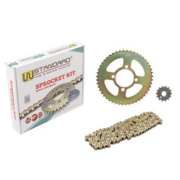 [W36191] KIT TRANSMISION YAMAHA XTZ 125 STD 428H-122L C/CAD. DOR. STD