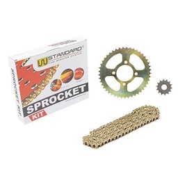 [W58201] KIT TRANSMISION SUZUKI EN125/GN125 428H-118L (45/14) C/CAD. DOR. STD