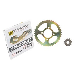 [W58202] CORONA Y PIÑON SUZUKI EN125/GN125 (45x14) DORADA STD
