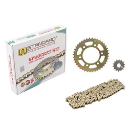 [W74191] KIT TRANSMISION YAMAHA FZ16 40/14 C/CAD. DOR. STD