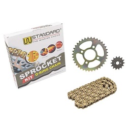 [W78190] KIT TRANSMISION BAJAJ ROUSER 220 (36/14) 520HO-108L C/CAD. DOR. C/ORING STD