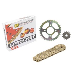 [W78191] KIT TRANSMISION BAJAJ ROUSER 220 (36/14) 520H-108L C/CAD. DOR. STD