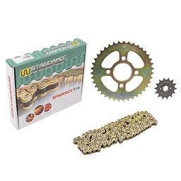 [W78192] KIT TRANSMISION BAJAJ ROUSER 200 (39/14) 520H-104L C/CAD. DOR STD
