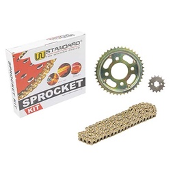 [W79191] KIT TRANSMISION HONDA CB150 INVICTA /Z. ZTT200 42/15 428H-132L C/CAD. DOR STD