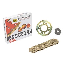[W80191] KIT TRANSMISION MOTARD/SUPERMOTARD 250 (37/17) 428H-134L C/CAD. DOR. STD